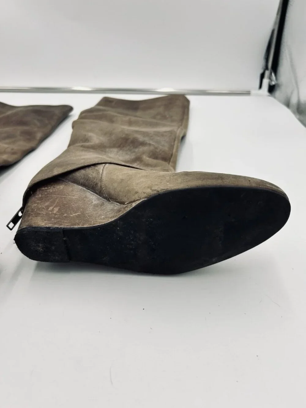 Steven by Steve Madden Taupe Leather 18